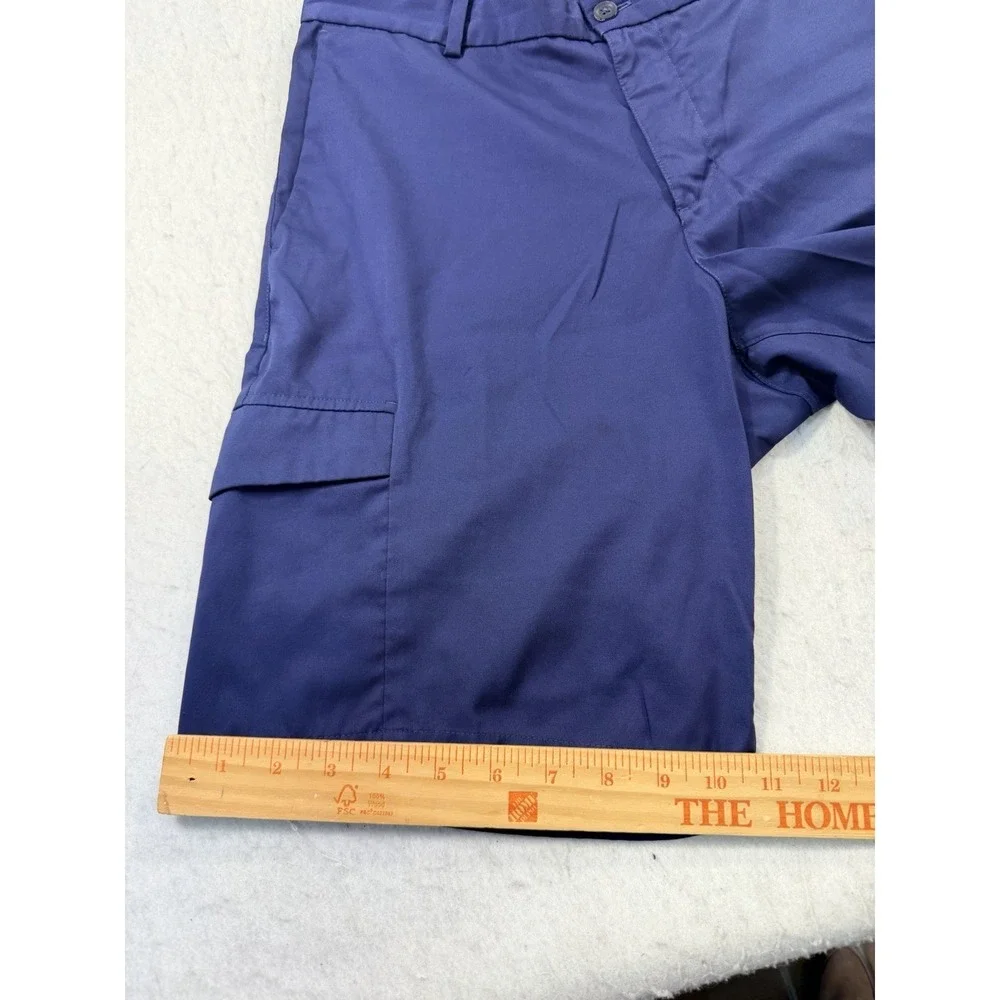 Nike‎ Golf Shorts Mens 32 Blue Dri-FIT Cargo Moisture Wicking Flat Front Casual